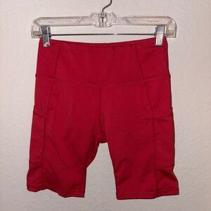 Baleaf Women's Red Bike Shorts